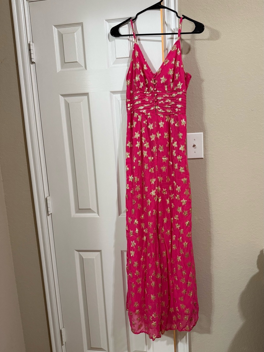 Pink & Gold Star Print Jumpsuit ✨🌟